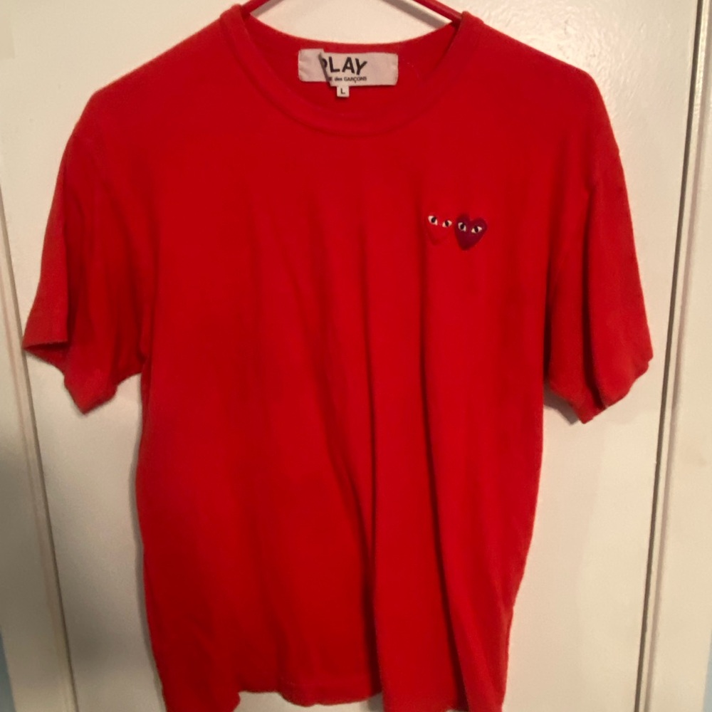 Red T-Shirt with Heart Logo